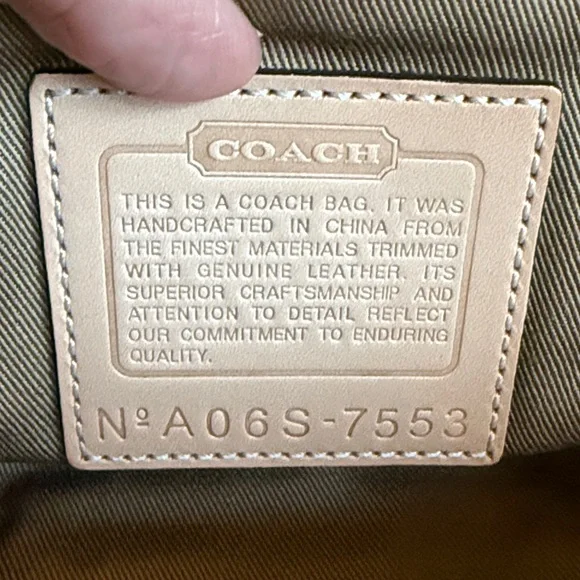 VINTAGE COACH KISSLOCK BAG 7553 GOLDEN PYTHON OPTIC SIGNATURE CANVAS LTD ED NWOT - Picture 12 of 15